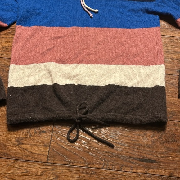 THEORY SWEATER STRIPED MOCK-NECK 100%CASHMERE PULLOVER Sz S MULTI COLOR …NWT - Picture 6 of 10